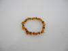 BALTIC AMBER STRETCH BRACELET MULTI-COLOR CHIPS 6.5 gm 6-9.5  mm, 7.5"  ALLUREGEM  S1687