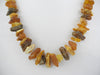 NATURAL RAW BALTIC AMBER CHIPS NECKLACE,MULTI-COLOR 31-34 gm 20"  ALLUREGEM S1499