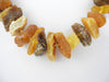 NATURAL RAW BALTIC AMBER CHIPS NECKLACE,MULTI-COLOR 31-34 gm 20"  ALLUREGEM S1499