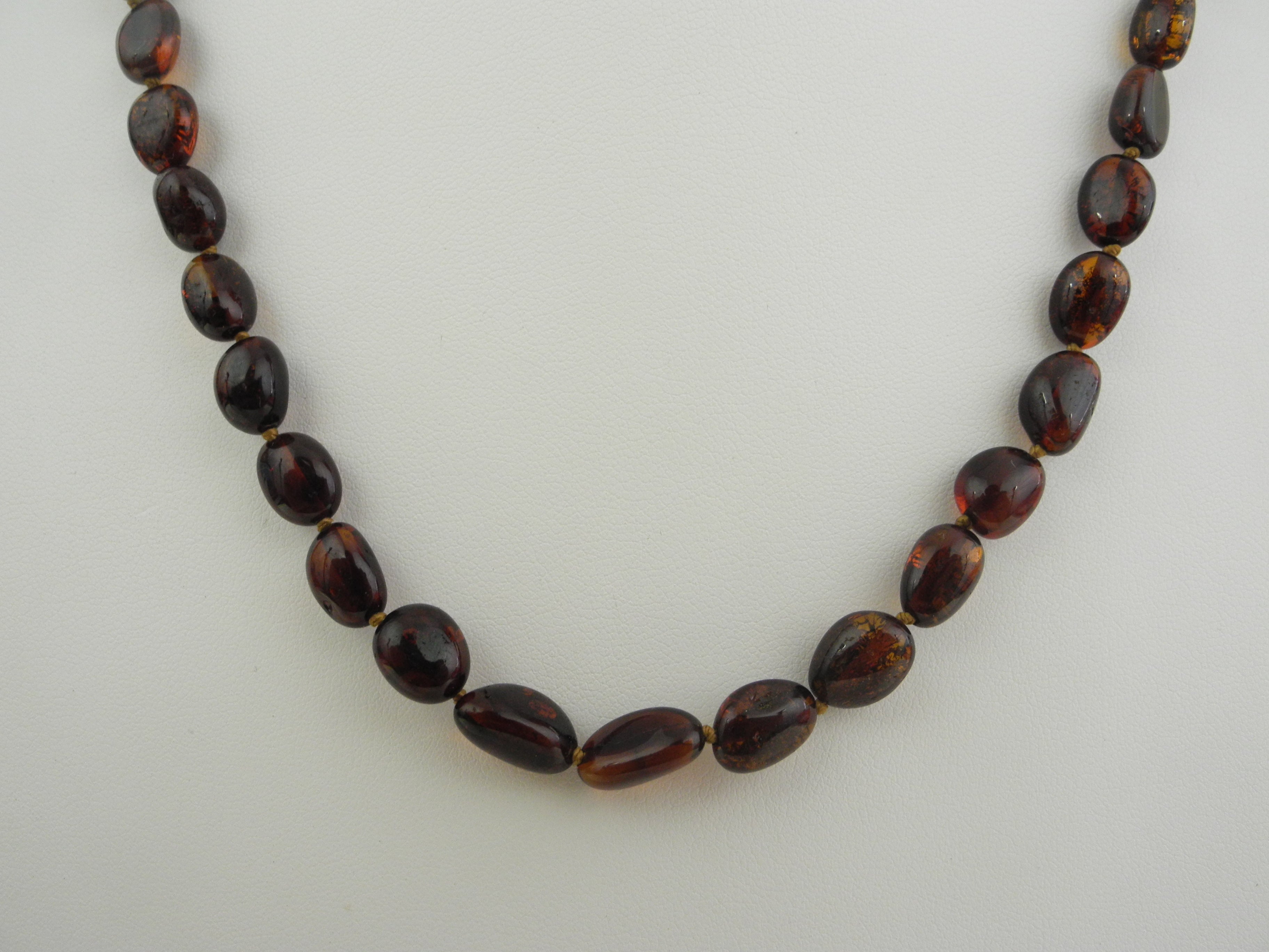 Black Amber Tassel Necklace - Ritual Gems