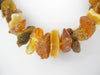 NATURAL RAW BALTIC AMBER CHIPS NECKLACE MULTI-COLOR  40-44 gm  22 " ALLUREGEM S1239