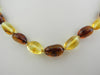 GENUINE BALTIC AMBER NECKLACE HONEY, POLISHED 1 2 gm 17 "  ALLUREGEM S1288