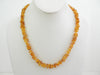 NATURAL  RAW BALTIC AMBER CHIPS NECKLACE LIGHT HONEY 17 gm 20" ALLUREGEM S1284