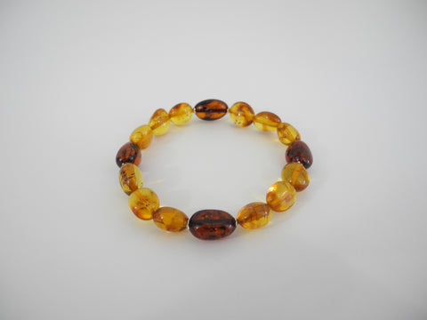 Natural Baltic Amber Bracelet, 7.5 " ALLUREGEM S1667