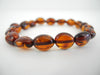 BALTIC AMBER STRETCH BRACELET HONEY  7.4 gm 8-11  mm, 7.5"  ALLUREGEM  S1714