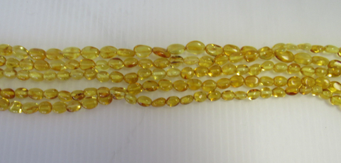 Natural Baltic Amber Beads Strand 6 - 8 gm, 6MM - 9MM Alluregem E1166