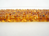 Natural Baltic Amber Rondelle Bead Strand 9-10 mm Honey 16" Alluregem E1279