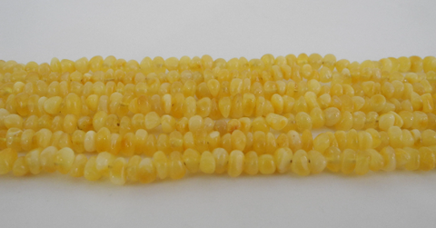 NATURAL Baltic Amber Beads Strands Rounded Extra Small 4 - 5mm 5 - 6 Grams Butter 16" Alluregem E2064