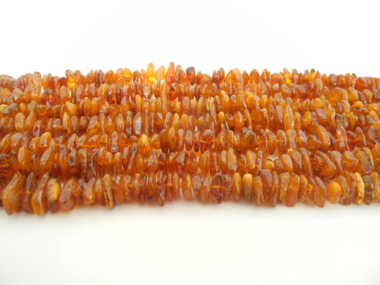 Baltic Amber Beads Milky Honey 8 - 13MM 20 - 22 Grams 16" Alluregem E2094