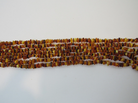 Genuine Baltic amber, Extra Small Baltic Amber chips bead strands, Multi-color, 4-6 mm, Alluregem E2175