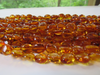 Natural Baltic Amber Bead Strands, Medium Honey, oval 8 - 10 gm, 8 - 11 mm 16" Alluregem E2184