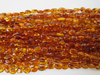 Natural Baltic Amber Bead Strands, Medium Honey, oval 8 - 10 gm, 8 - 11 mm 16" Alluregem E2184