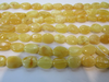 Natural Baltic Amber Bead Strands, Flat Oval Butter-White, 4 - 5 grams 10 - 12 mm, 8" Alluregem E2234