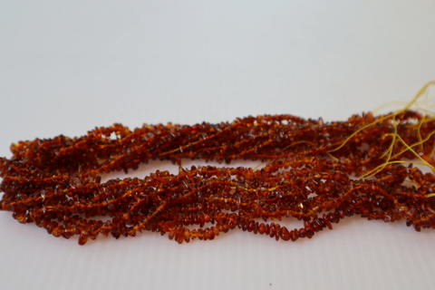 GENUINE Baltic Amber Chips Bead Strand Tiny Chips 3 - 5mm Alluregem E2318