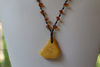 Baltic Amber Necklace, with White Egg Yolk Amber Pendant 10.4 gm 21" Alluregem E2446