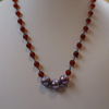 Freshwater Pearl and Baltic Amber Necklace, 925 Sterling Silver 20" Alluregem E2706