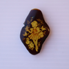 Carved Baltic Amber Stone for Pendant, Unset Focal Bead Stone, Pendant Bead E2955