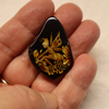 Genuine Baltic Amber Carved Cabochon, 3.5gm, Unset Hand Carved Focal Stone, Alluregem E3096