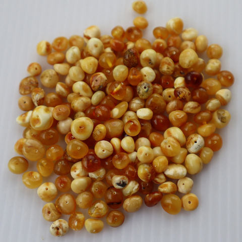 Natural Baltic Amber Beads, Medium Butterscotch Baroque Beads, Available in 5- 20 Gram Packs Alluregem E3151
