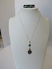 Baltic Amber Turquoise and Bone Pendant Necklace, " CARVED "  925 Sterling Silver ALLUREGEM S1008