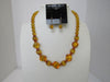 Baltic Amber Necklace Set, 925 Sterling Silver, Faceted, Adjustable Length 20 - 23" ALLUREGEM S1032