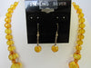 Baltic Amber Necklace Set, 925 Sterling Silver, Faceted, Adjustable Length 20 - 23" ALLUREGEM S1032