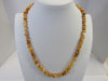 NATURAL RAW BALTIC AMBER CHIPS NECKLACE, WHITE  14-17 gm  22 " ALLUREGEM S1125