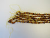 GENUINE BALTIC AMBER BEADS STRANDS, MULTI-COLOR, 3-6 mm  16" ALLUREGEM S1155