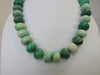 925 STERLING SILVER GRASS TURQUOISE NECKLACE 18-20 " ALLUREGEM S1189