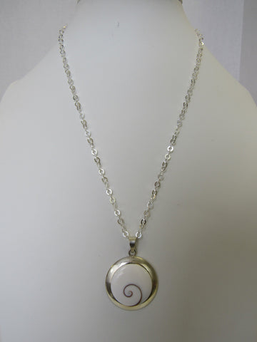 925 STERLING SILVER SHIVA EYE PENDANT NECKLACE  20 " ALLUREGEM S1195