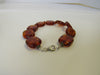 BALTIC AMBER STRETCH BRACELET ROUNDED  DISKS HONEY 8.5" ALLUREGEM  S1241