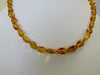 GENUINE BALTIC AMBER NECKLACE HONEY 9 x 6 mm  9 gm 18 "  ALLUREGEM S1258