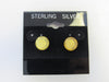925 STERLING SILVER STUD BALTIC AMBER EARRINGS BUTTER 2.5  GRAMS ALLUREGEM S1282
