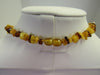 BALTIC AMBER NECKLACE, CHIPS,POLISHED MULTI-COLOR 11 gm 20 " ALLUREGEM S1327