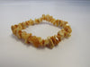 GENUINE BALTIC AMBER STRETCH BRACELET BUTTER-WHITE 8 " ALLUREGEM  S1366