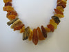 Large RAW Chips Baltic Amber Necklace MULTI-COLORED 37.7 gm  20"  ALLUREGEM S1387