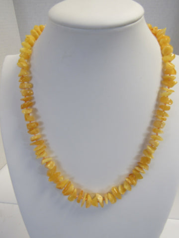 GENUINE BALTIC AMBER NECKLACE BUTTER 25-27 gm 22" ALLUREGEM  S1559