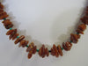 NATURAL TURQUOISE & RAW BALTIC AMBER CHIPS NECKLACE With Sterling Silver Clasp 20" ALLUREGEM S1621