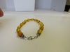 Genuine Baltic Amber Bracelet, 925 Sterling Silver 8.5" ALLUREGEM S1668