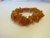 GENUINE BALTIC AMBER BEAD BRACELET, POLISHED HONEY CHIPS  14-25 mm 36 gm 9 " ALLUREGEM S1744