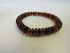 GENUINE BALTIC AMBER BEADS STRETCH BRACELET POLISHED MULTI-COLOR 9.5 gm  7 "  ALLUREGEM S1778