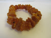 GENUINE BALTIC AMBER RAW CHIPS STRETCH BRACELET  HONEY   27 gm  7.5 "  ALLUREGEM S1823