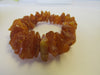 GENUINE BALTIC AMBER RAW CHIPS STRETCH BRACELET  HONEY   27 gm  7.5 "  ALLUREGEM S1823