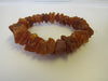 GENUINE BALTIC AMBER RAW CHIPS STRETCH BRACELET  HONEY   22 gm  8 "  ALLUREGEM S1824