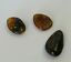 BALTIC AMBER PENDANT SMALL BROWN, PRICE IS FOR 3 ITEMS 7.49 gm ALLUREGEM S1864